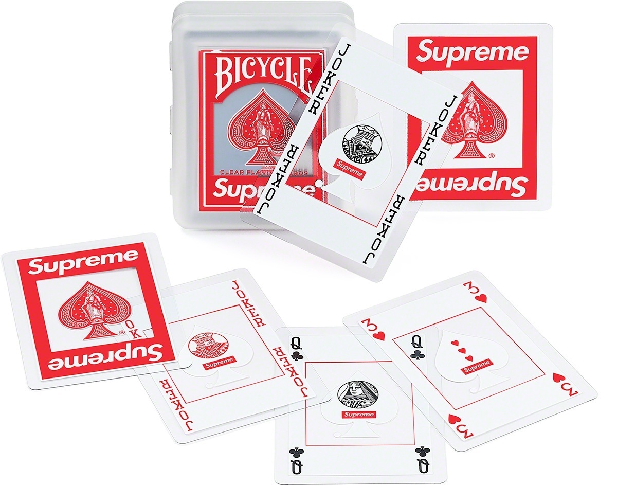 Supreme®/Bicycle® Clear Playing Cards